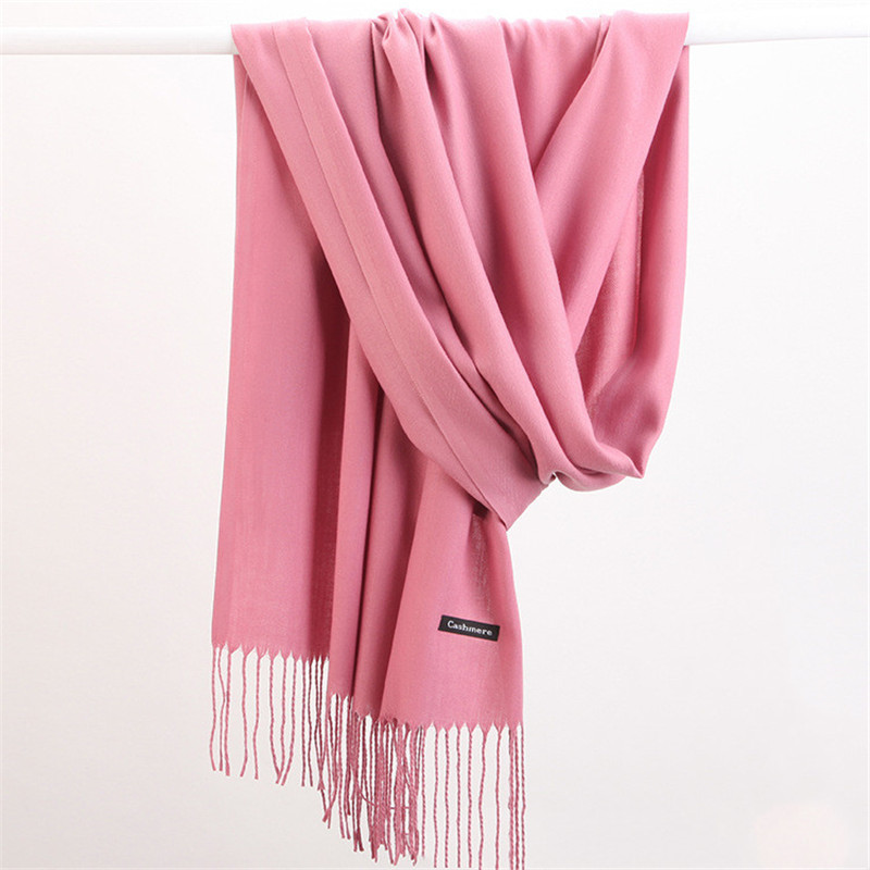 Shawl Wrap Winter - Mode Einfarbig 2023 Frauen Schal Winter