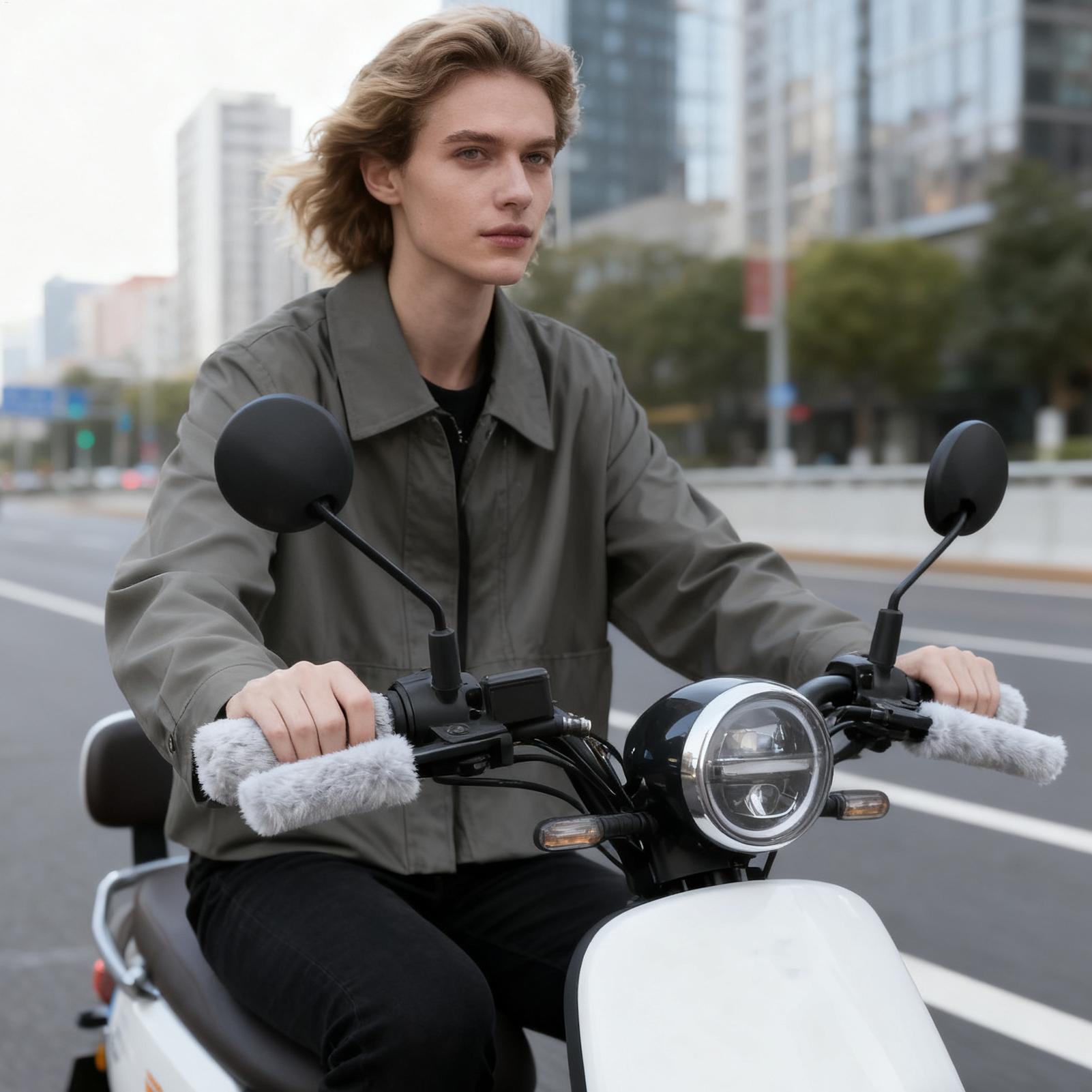 Hand Warmer Electric - Motorrad Handgriffe Plüsch Rutschfeste Schutz Winter