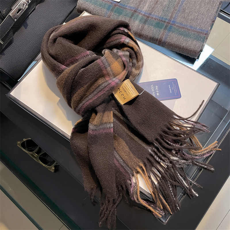 Wool Scarf Men - Hohe Qualität Reine 100% Wolle Männer