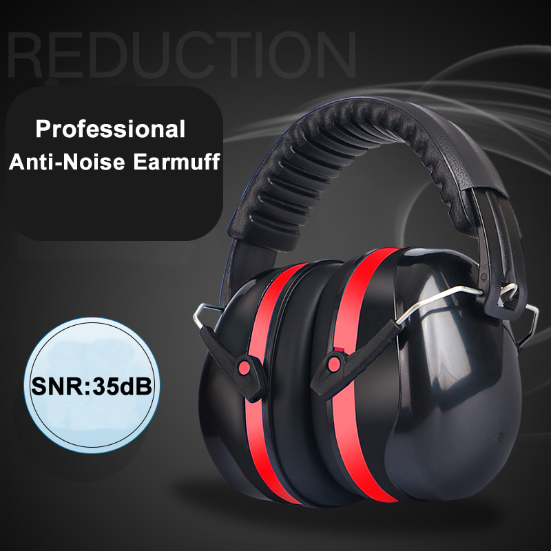 Earmuffs Foldable - Anti-Lärm-Kopf-Ohrenschützer, faltbarer Gehörschutz SNR-35dB für Kinder/Erwachsene,