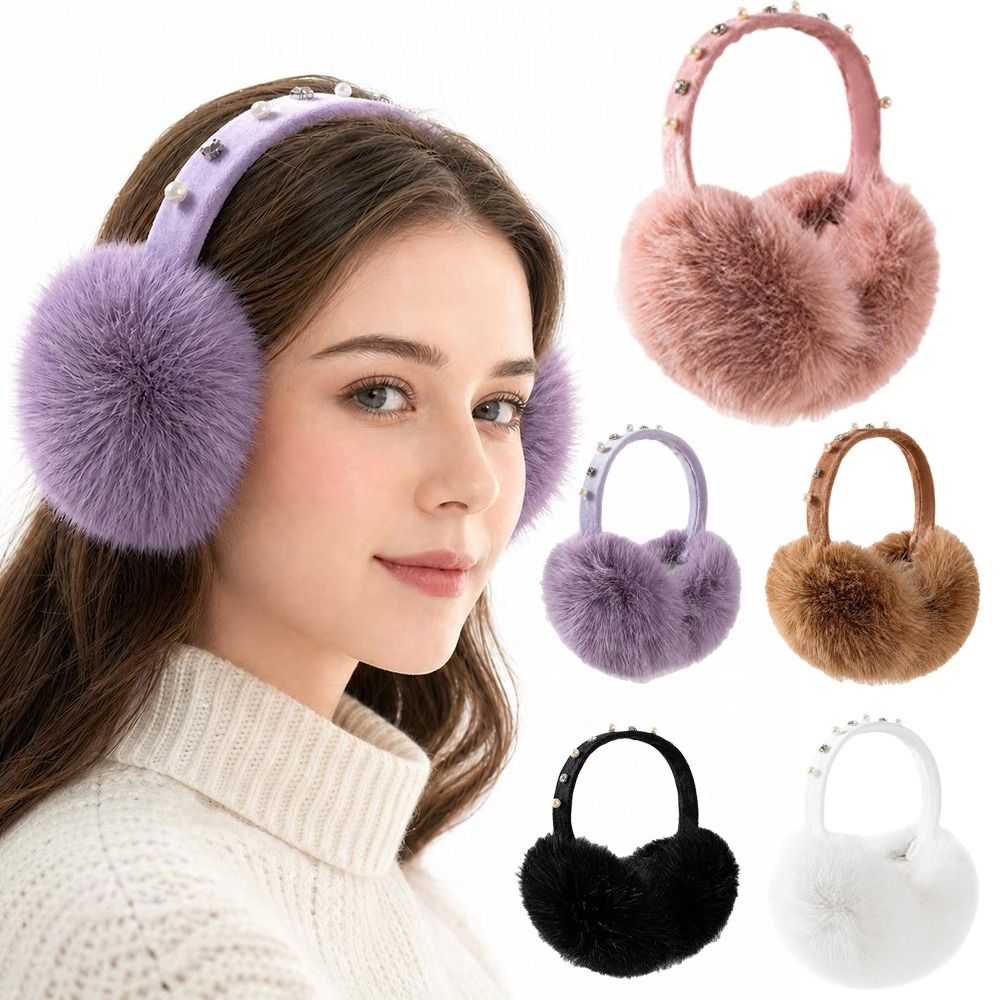 Earmuffs Foldable - Neue Kunstfell-Ohrenschützer, Weiche Faltbare Ohrenwärmer, Stirnband-Ohrenschützer