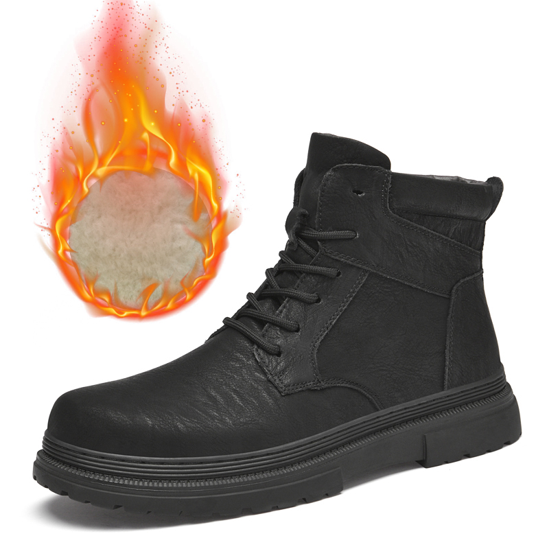 Warme Winter Männer Leder Schu – Waterproof Winter Boot Bewertung und Preis